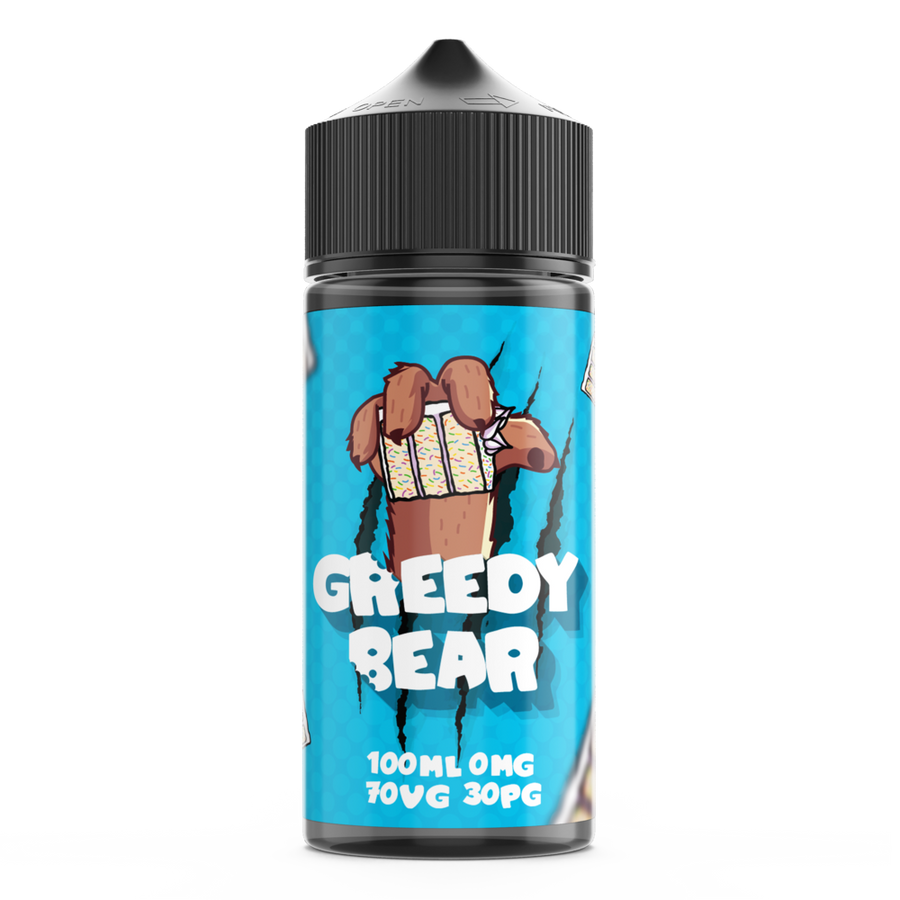 GREEDY BEAR BIRTHDAY CAKE 100ML SHORTFILL E-LIQUID