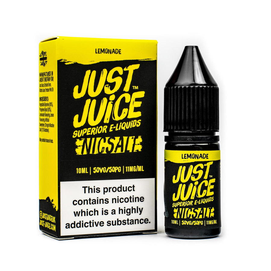 JUST JUICE LEMONADE 10ML SALT NICOTINE - FRUITY LEMON LEMONADE DRINK