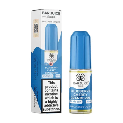 Blueberry Cherry Cranberry Nic Salt E-Liquid by Bar Juice 5000