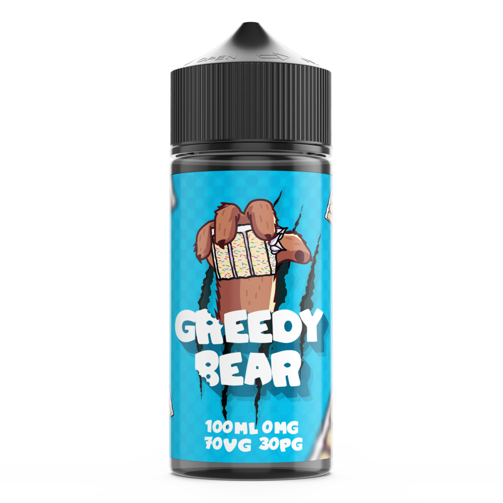GREEDY BEAR BIRTHDAY CAKE 100ML SHORTFILL E-LIQUID