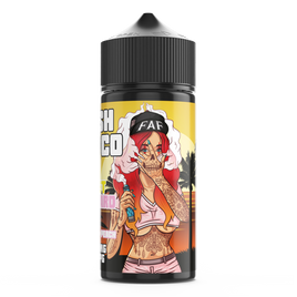 FRESH VAPE CO SUNSET BOULEVARD 100ML SHORTFILL E-LIQUID - FRUITY PEACH PASSION FRUIT MENTHOL