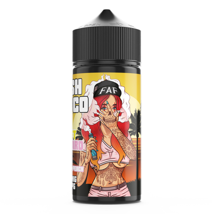 FRESH VAPE CO SUNSET BOULEVARD 100ML SHORTFILL E-LIQUID - FRUITY PEACH PASSION FRUIT MENTHOL