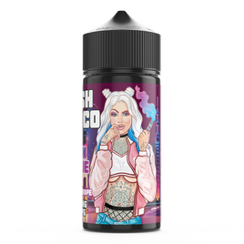 FRESH VAPE CO URBAN AVENUE 100ML SHORTFILL E-LIQUID - FRUITY GRAPE BLUE RASPBERRY MENTHOL 