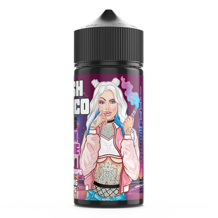 FRESH VAPE CO URBAN AVENUE 100ML SHORTFILL E-LIQUID - FRUITY GRAPE BLUE RASPBERRY MENTHOL 