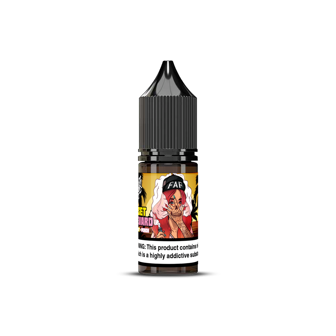 FRESH VAPE CO SUNSET BOULEVARD 10ML SALT NICOTINE - FRUITY PEACH PASSION FRUIT MENTHOL 10MG OR 20MG