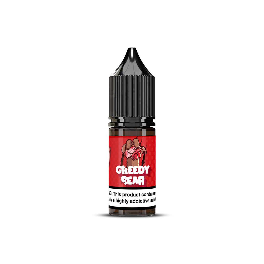 GREEDY BEAR CHUBBY CHEESECAKE 10ML SALT NICOTINE - DESSERT DRAGON FRUIT STRAWBERRY CHEESE CAKE 10MG & 20MG