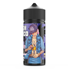 FRESH VAPE CO PURPLE DISTRICT 100ML SHORTFILL E-LIQUID - FRUITY BLACKCURRANT APPLE MENTHOL