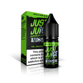 JUST JUICE APPLE AND PEAR ON ICE 10ML SALT NICOTINE - FRUITY APPLE PEAR MENTHOL