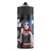 FRESH VAPE CO SINNERS STREET 100ML SHORTFILL E-LIQUID - FRUITY CHERRY BLUE RASPBERRY FIZZ MENTHOL